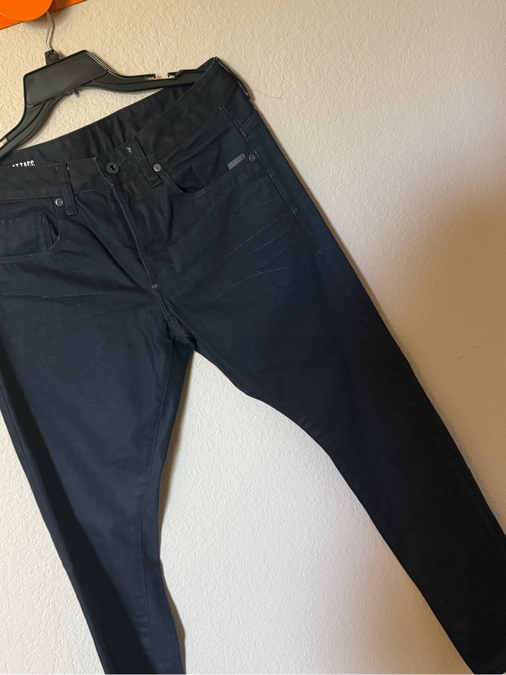 G-STAR RAW Mens 31x32 Dark Wash Skinny Jeans Attacc Slim Straight NWOT